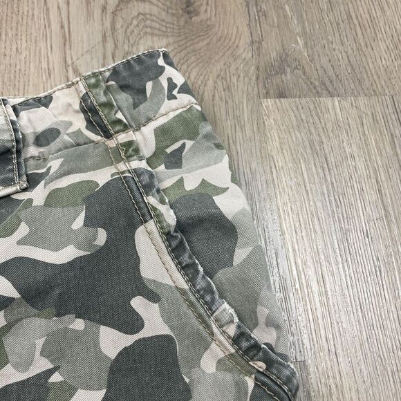 Aeropostale Cargo Shorts Mens 36 Green Camo Camouflage Multiple Pockets Cotton - Picture 4 of 13